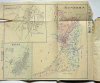 小学校用大阪全図　明治26年　石版刷