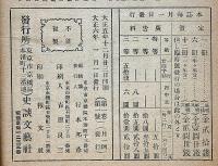 史談文芸　創刊号　大正6年1月