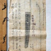 古刀上作名鑑　大和国佳人則長作刀図一枚付