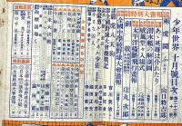 少年世界　第33巻第10号（昭和2年10月）　全国中学校野球大会画報/全国中等学校歌集・ほか