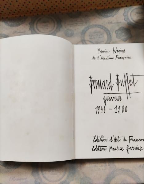 洋書 ベルナール・ビュフェ 銅版画集 Bernard Buffet, graveur