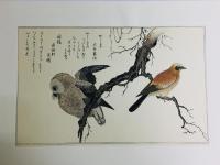 喜多川歌麿 手摺木版画 絵本百千鳥