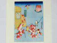 歌川国芳 金魚づくし さらいとんび