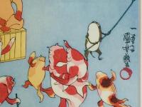 歌川国芳 金魚づくし さらいとんび