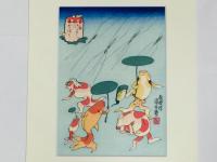 歌川国芳 金魚づくし にはかあめんぼう