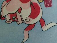 歌川国芳 金魚づくし にはかあめんぼう