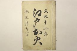 江戸出火（文政十二年 三月廿一日）