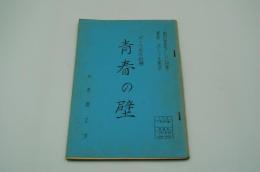 テレビ台本『青春の壁　ポーラ名作劇場』（毎日放送、1963年11月11日）