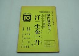 テレビ台本（舞台中継）『藤山寛美85分！松竹新喜劇 汗一生金一升』（よみうりテレビ、昭和63年４月28日）