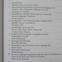 Studies of Fossilization in Second Language Acquisition