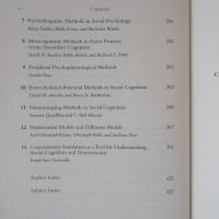 Cognitive Methods in Social Psychology