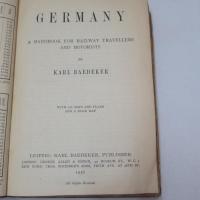 Germany A Handbook for Railway Travellers and Motorists.　(Baedeker's Germany）