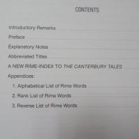 A NEW RIME INDEX TO THE CANTERBURY TALES based on MANLY AND RICKERT'S TEXT OF THE CANTERBURY TALES