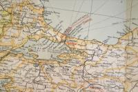 Turkey, Syria  Iraq　and Transcaucasia　Philips Authentic Imperial Maps for Tourists and Travellers  (トルコ、シリア、イラク（メソポタミア）と南コーカサス)【戦前地図】