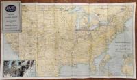 Map of the United States showing the New York Central Lines and Connections.　(ニューヨークセントラルラインズアンドコネクションズ)【戦前】