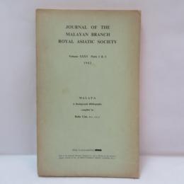 JOURNAL OF THE MALAYAN BRANCH ROYAL ASIATIC SOCIETY
Volume XXXV Parts 2 & 3　　MALAYA
