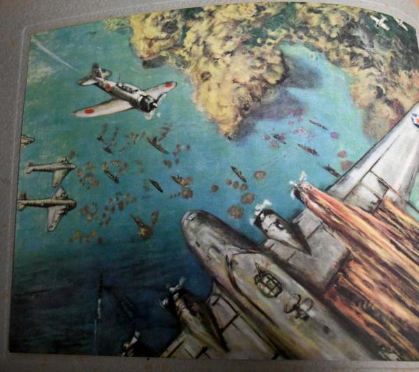 希少】大東亜戦絵画美術集 初版 箱付き 希少】大東亜戦絵画美術