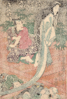 歌川国芳「金谷金五郎 尾上松助」天保期【浮世絵】