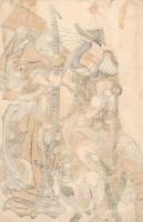 無落款「朝比奈鬼図」年代不明【浮世絵】