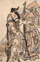 無落款「朝比奈鬼図」年代不明【浮世絵】