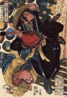 歌川国芳「通俗水滸伝豪傑百八人之一個　捨命三郎石秀」文化期【浮世絵】 