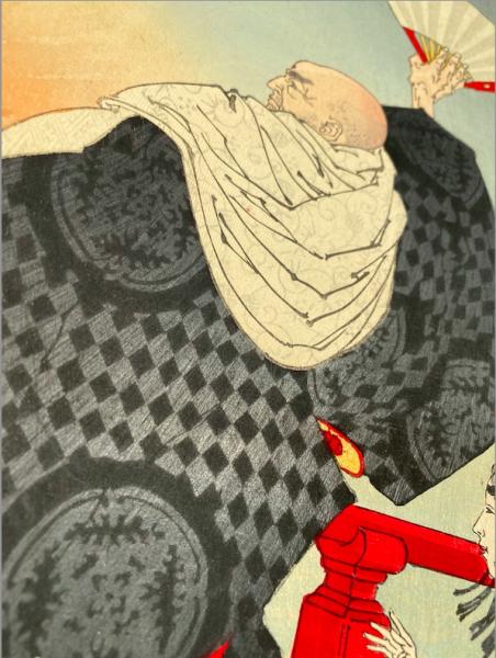 2018年（新品・カラー）平清盛・浮世絵 1オンス銀貨 2018年 (新品) フィジー「平清盛 怪異を見る図・歌川広重 浮世絵