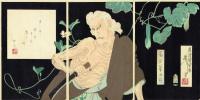 【浮世絵】月岡芳年「五代目尾上菊五郎 一つ家の老婆」明治23年