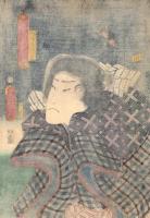 豊国三代「豊国漫画図絵 稲葉幸蔵三吉」安政6年（1859）【浮世絵】