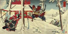 水野年方 「源平雪月花の内 雪」明治18年（1885）【浮世絵】
