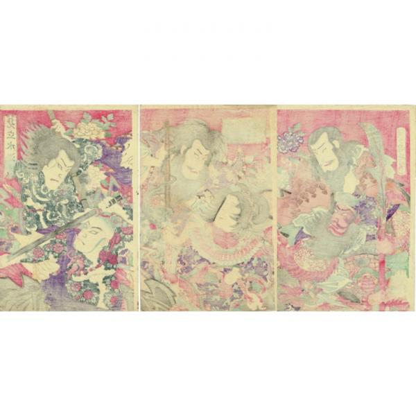 揚州周延「見立水滸伝」明治15年(1882)【浮世絵】 | 揚州周延