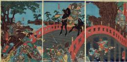 歌川国芳「三国志長板橋の図」嘉永5年【浮世絵】