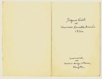 藤田嗣治 グリーティングカード（サイン入リトグラフ）