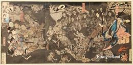 落合芳幾「百鬼夜行 相馬内裏」