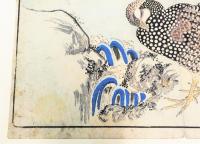 木版画 「鷓鴣」（「海舶来禽図彙」より）