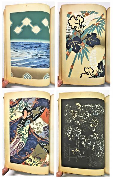 再出品】下村玉廣 錦袋帖 芸艸堂 木版画 図案 古書 大正ロマン アンティーク 本