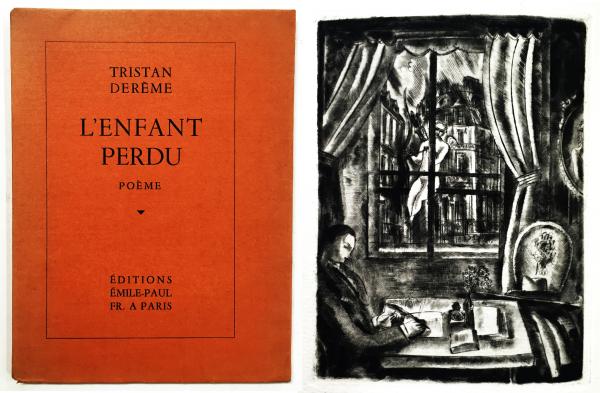 エルミーヌ・ダヴィッド銅版画 Tristan Dereme著 Hermine David