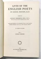 Lives of the English Poets. by Samuel Johnson, LL.D. Vol. I～III　全3巻揃