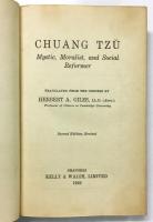 Chuang Tzu: Mystic, Moralist and Social Reformer. Second Edition, Revised.