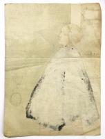 Charles Hovey Pepper 木版画 「Dutch Woman in Cloak」
