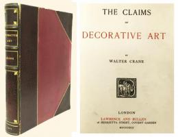 The Claims of Decorative Art（ウォルター・クレイン「装飾芸術の主張」初版英文原書）