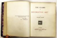 The Claims of Decorative Art（ウォルター・クレイン「装飾芸術の主張」初版英文原書）