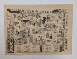 浅草花屋敷チラシ　三代目安本亀八師工 活人形陳列