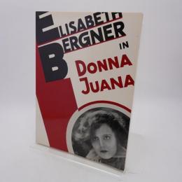 ELISABETH BERGNER in DONNA JUANA　隆盛期のポスター展　1985年　高島屋