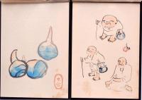 新訂 俳畫講座画集 及 画集解説と描法
