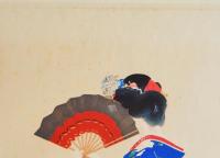 近代日本名画撰 分売：アレ夕立に 竹内栖鳳