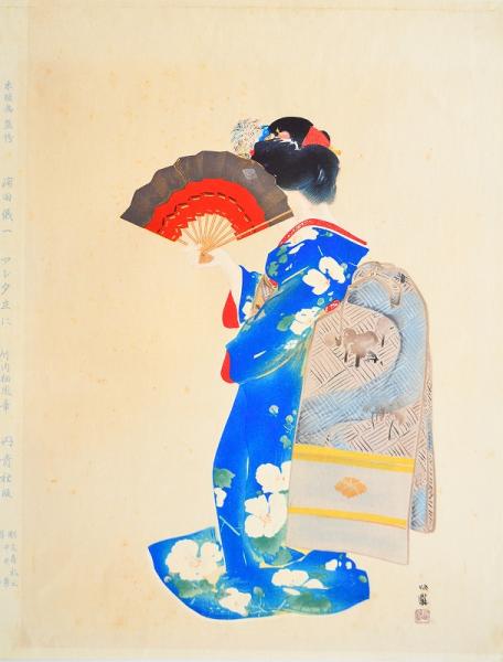 近代日本名画撰 ： アレ夕立に 竹内栖鳳(監修・浦田儀一) / 赤尾照文堂 ...