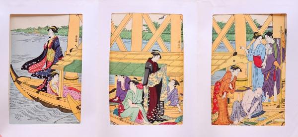50%OFF 【hiroさん】美品 完品 全20集60枚揃 手摺木版浮世絵三枚続逸品
