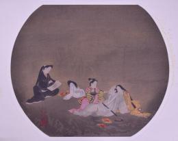 浮世絵派画集 第23図  士女遊戲圖