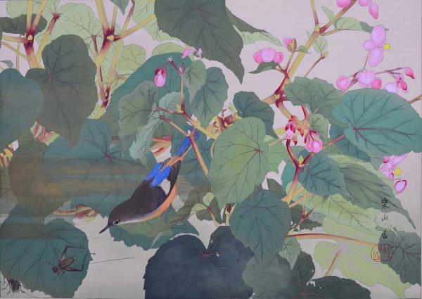 徳力富吉郎版画色紙 大津絵 藤娘(徳力富吉郎) / 赤尾照文堂