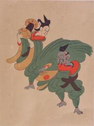 楠瀬日年 大津絵 37 萬歳